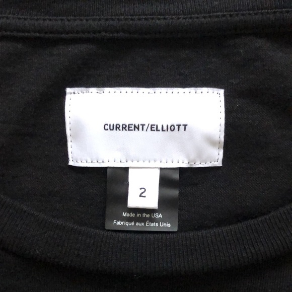 Current/Elliott Open back cotton jersey T-shirt size 2 - Picture 4 of 5